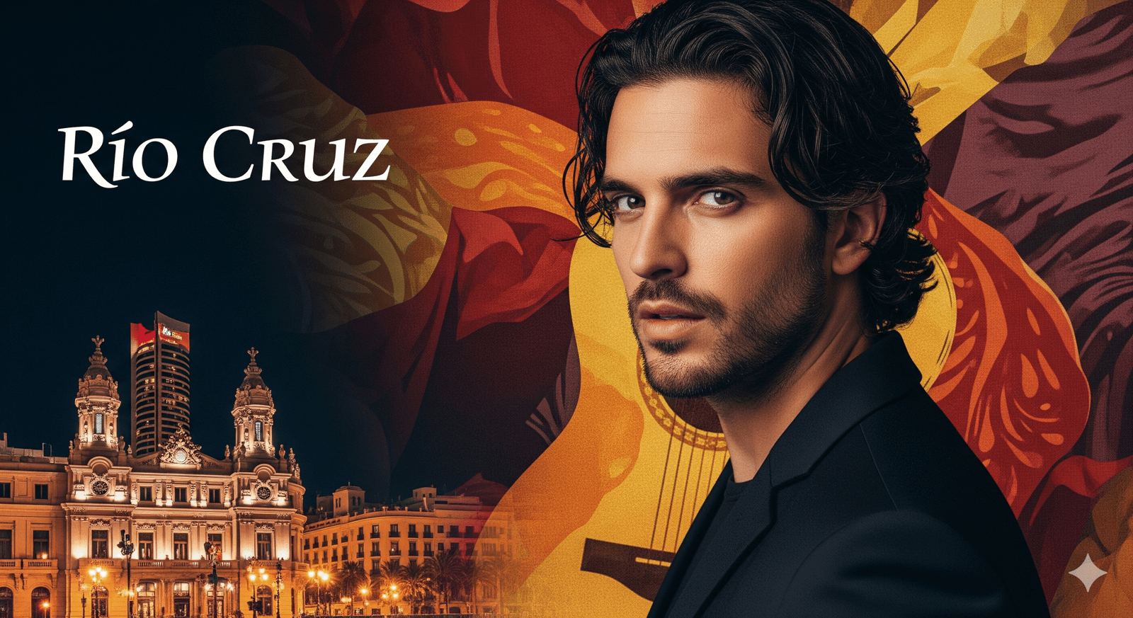 Atributo alt: "Imagen destacada para el post 'Una Noche Eterna de Río Cruz' en AMAsong Music, con temática de Pop Flamenco." Localización: Murcia